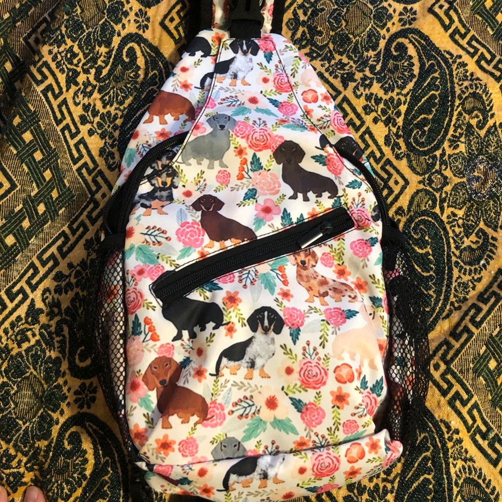 Colorful Dog Print  Backpack